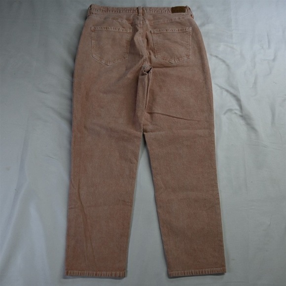 American Eagle 8 Pink Corduroy Mom Super Stretch Tapered Womens Jean Pants - Picture 7 of 7